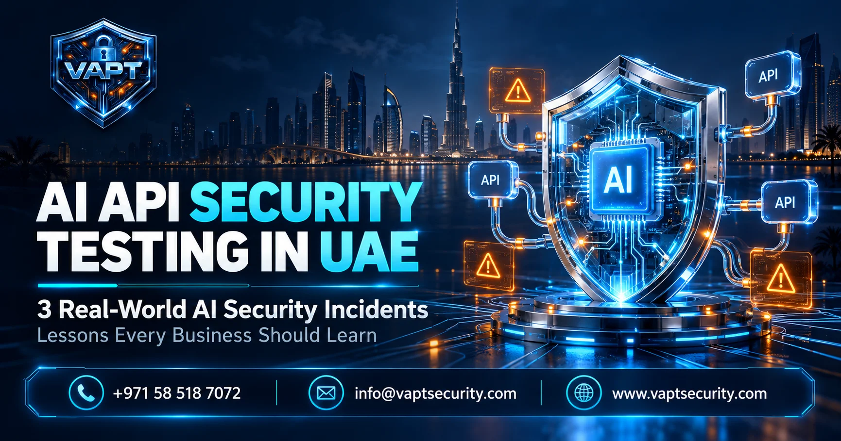 AI API Security Testing in UAE: 3 Real-World AI Security Incidents Every Business Should Learn From.