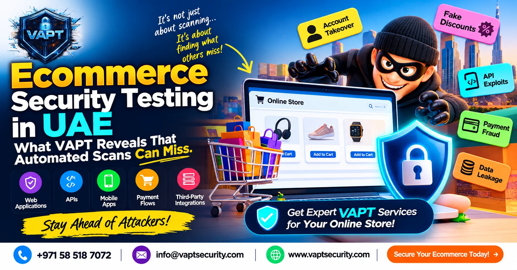 Ecommerce Security Testing in UAE: What VAPT Reveals That Automated Scans Can Miss.